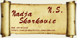 Nadja Skorković vizit kartica